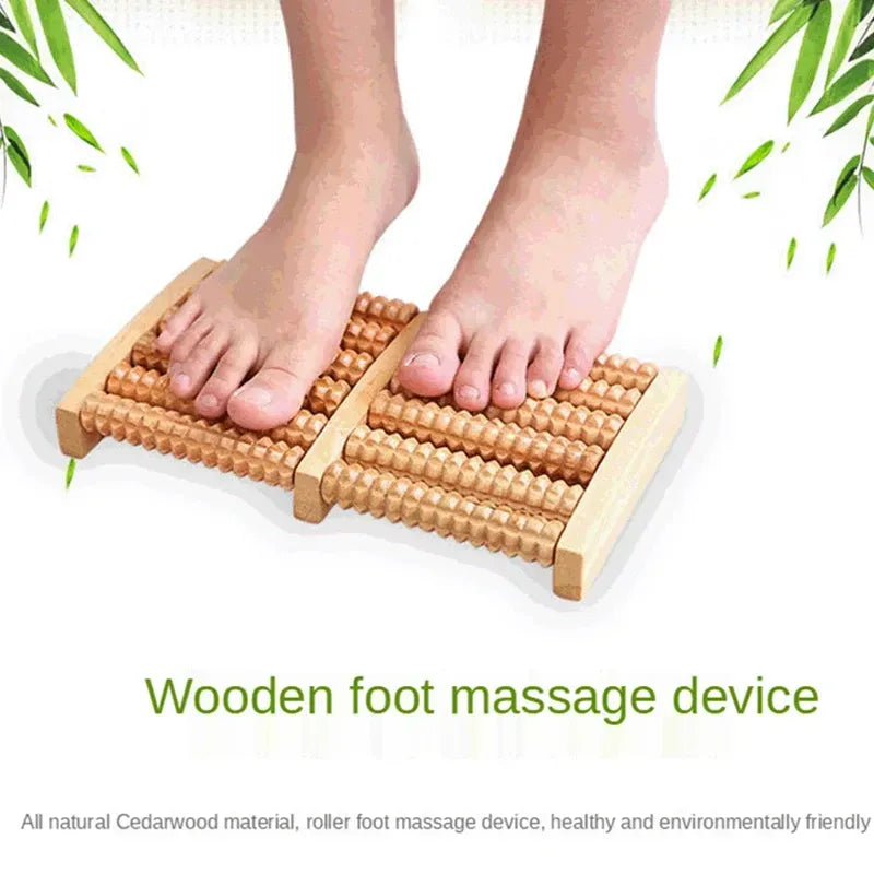 Studded Wooden Foot Relaxer With Steel Rod (Flat 35% off)