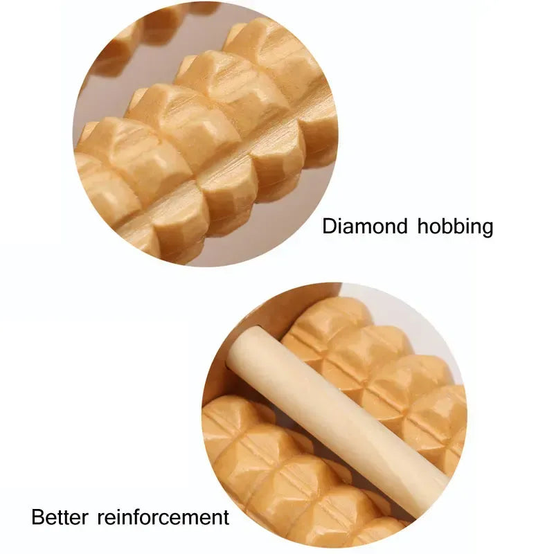 Studded Wooden Foot Relaxer With Steel Rod (Flat 35% off)