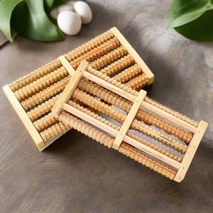 Studded Wooden Foot Relaxer With Steel Rod (Flat 35% off)