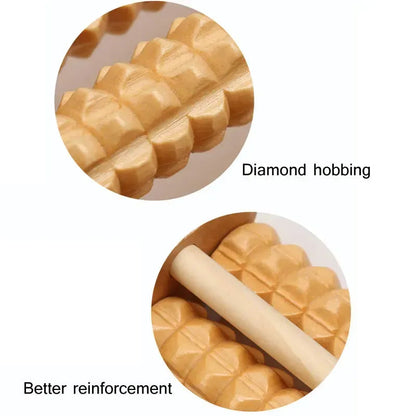 Studded Wooden Foot Relaxer With Steel Rod (Flat 35% off)